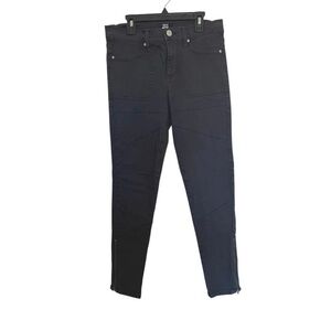 BDG Women's Straight Leg Jeans - Dark Blue and Black
